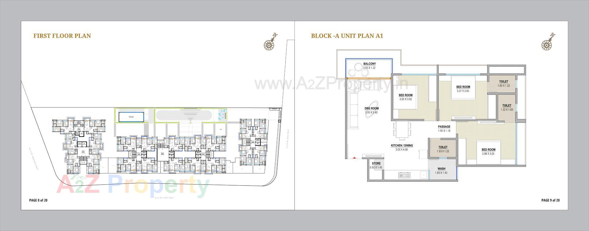 Layout of real estate project Aryan Elegance located at Paldi, Ahmedabad, Gujarat