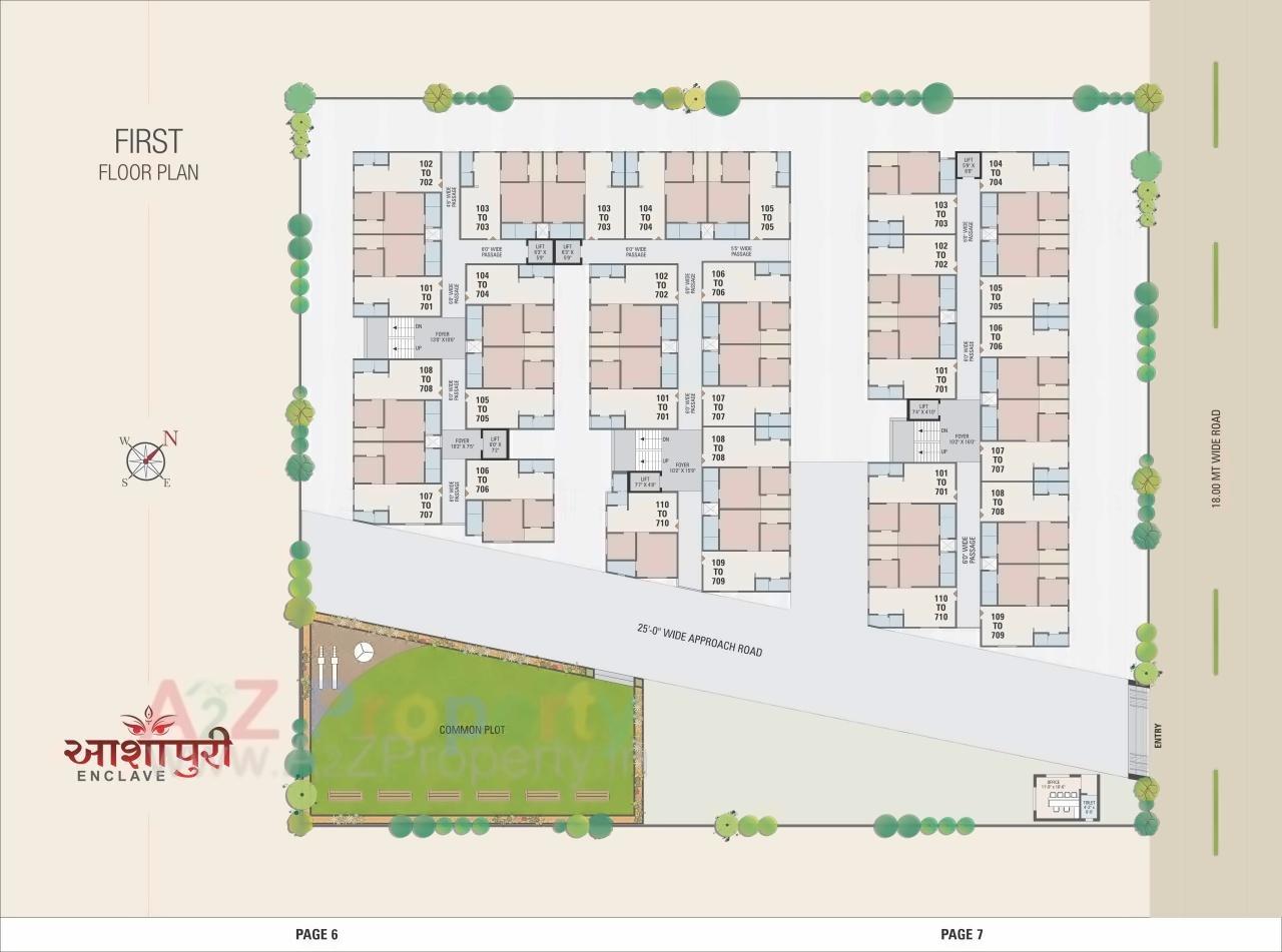 Layout of real estate project Ashapuri Enclave located at Ahmedabad, Ahmedabad, Gujarat
