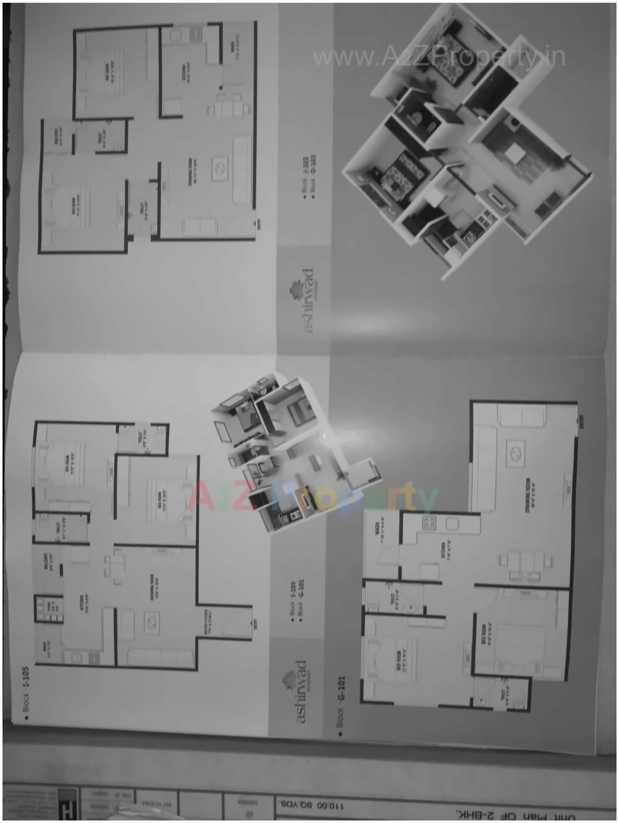 Layout of real estate project Ashirvad Avenue located at Muthia, Ahmedabad, Gujarat