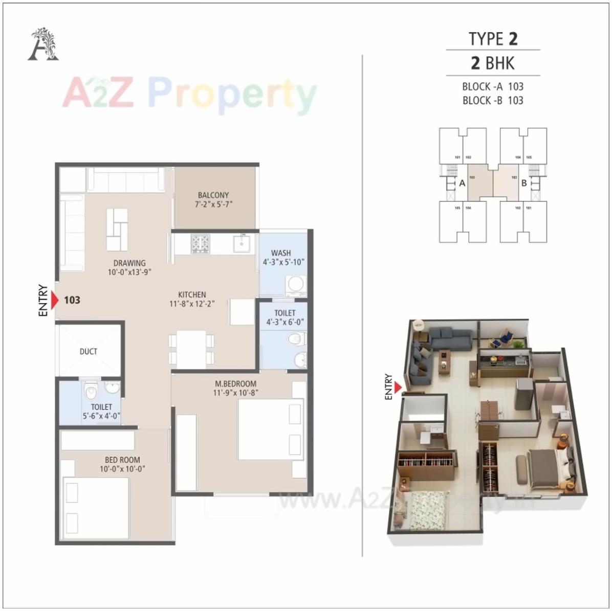 Layout of real estate project Ashirwad Flora located at Ramol, Ahmedabad, Gujarat