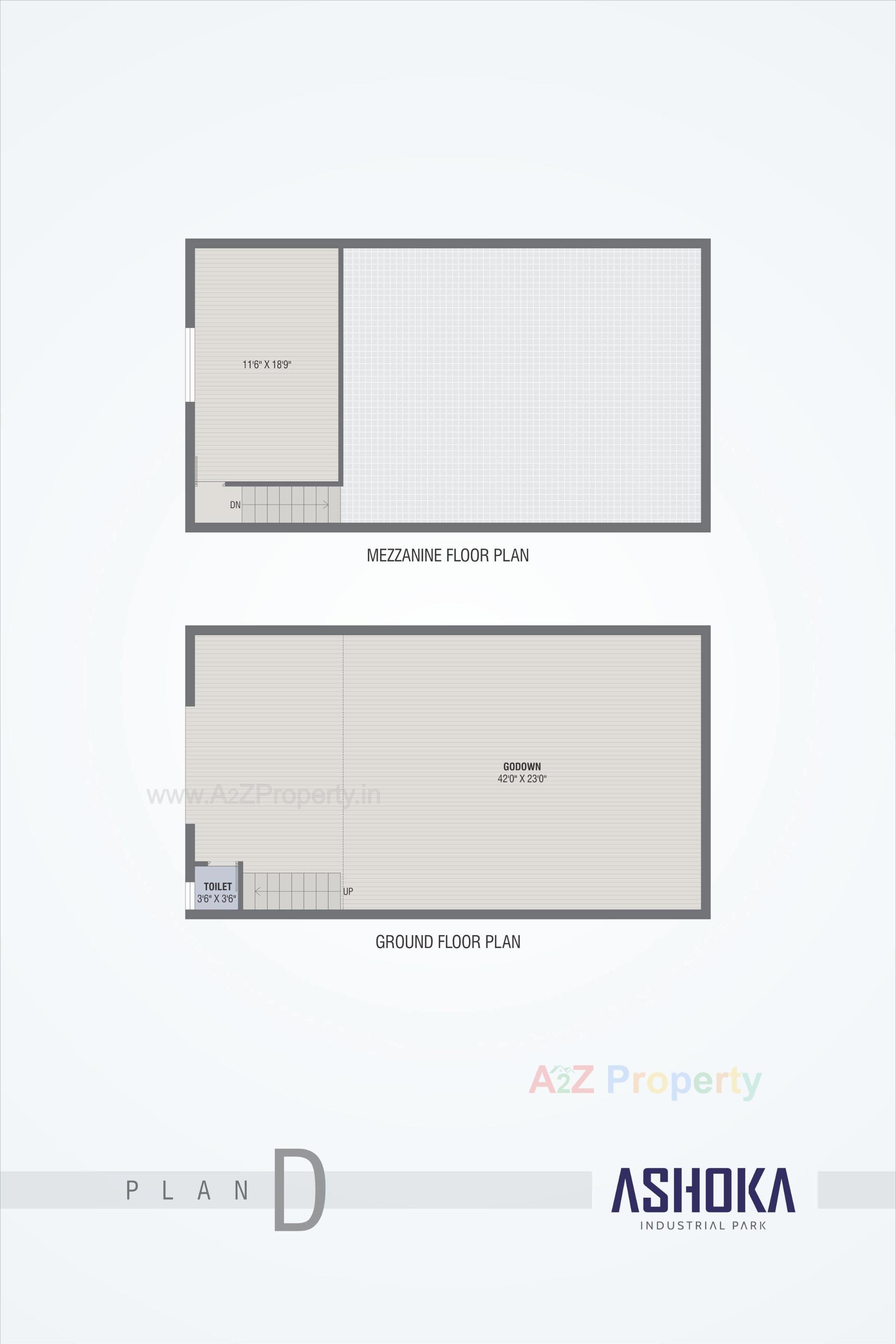 Layout of real estate project Ashoka Industrial Park located at Asarwa, Ahmedabad, Gujarat