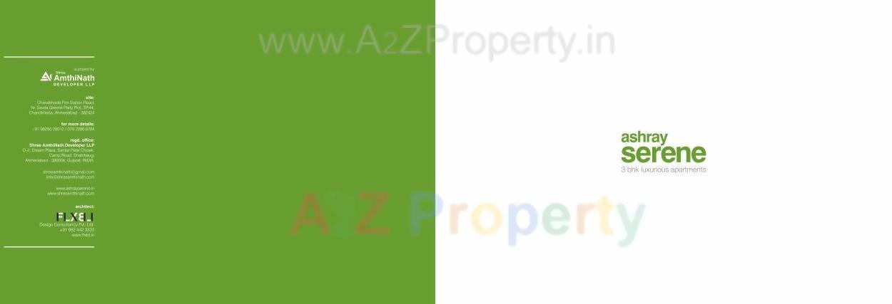 of real estate project Ashray Serene located at Chandkheda, Ahmedabad, Gujarat