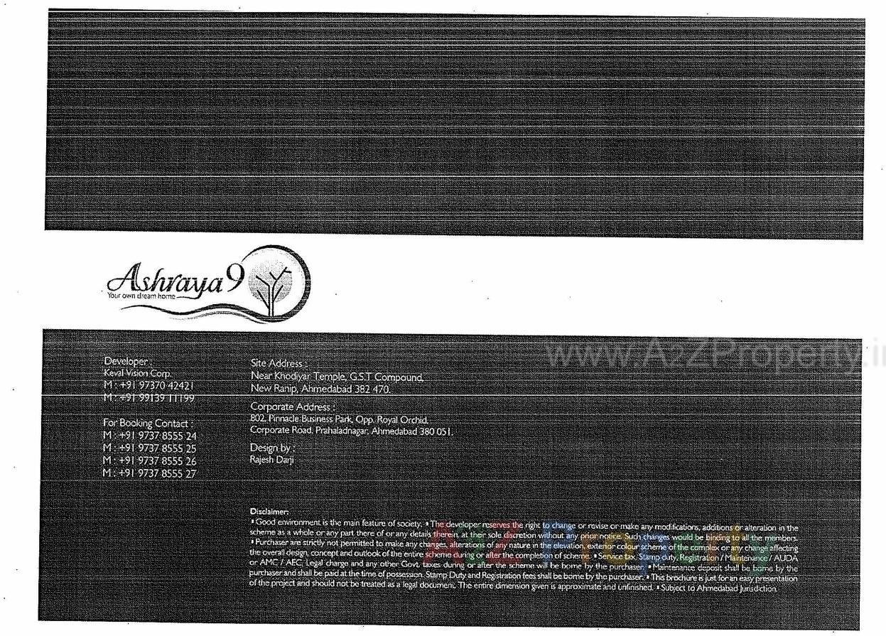  of real estate project Ashraya 0 located at Ranip, Ahmedabad, Gujarat