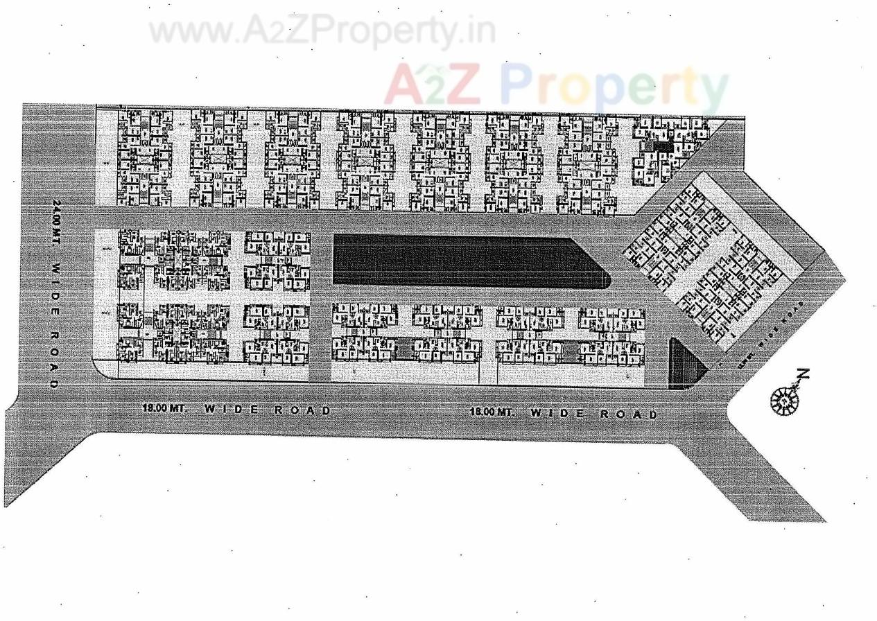 Layout of real estate project Ashraya 0 located at Ranip, Ahmedabad, Gujarat