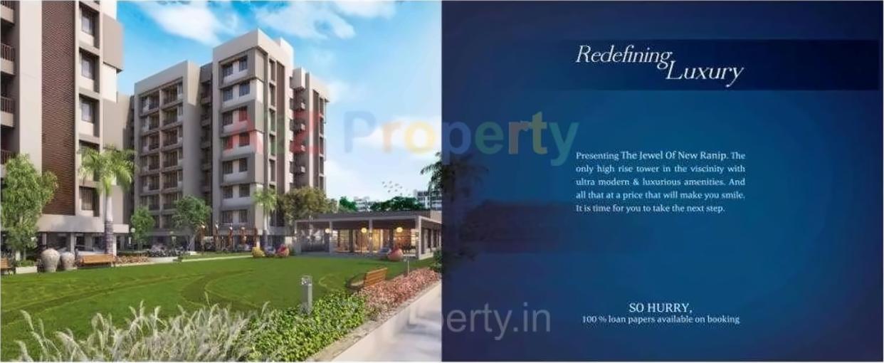 3D Elevation of real estate project Ashraya 10 (phase   2) located at Kali, Ahmedabad, Gujarat