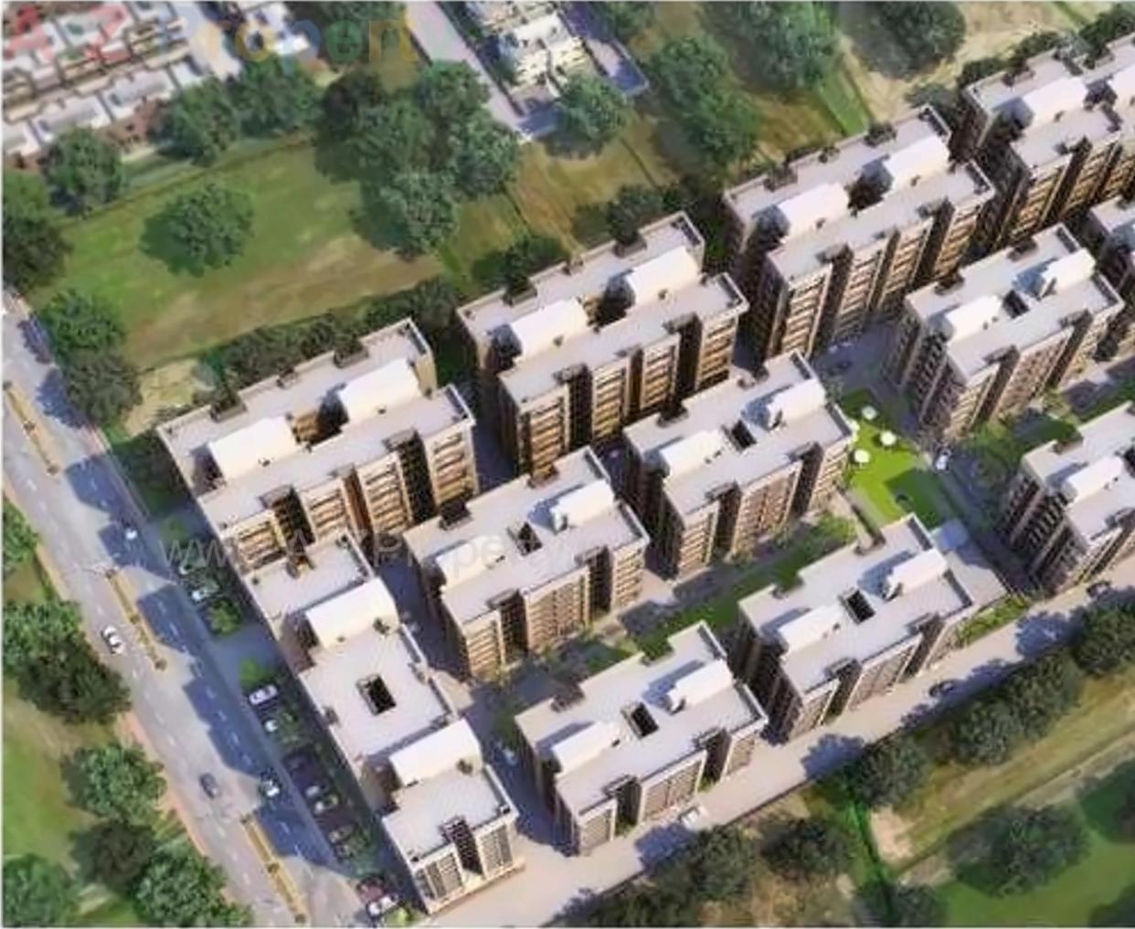 3D Elevation of real estate project Ashraya 10 (phase   2) located at Kali, Ahmedabad, Gujarat