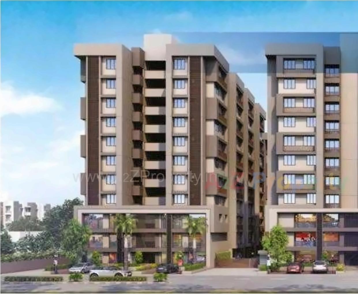 3D Elevation of real estate project Ashraya 10 (phase   2) located at Kali, Ahmedabad, Gujarat