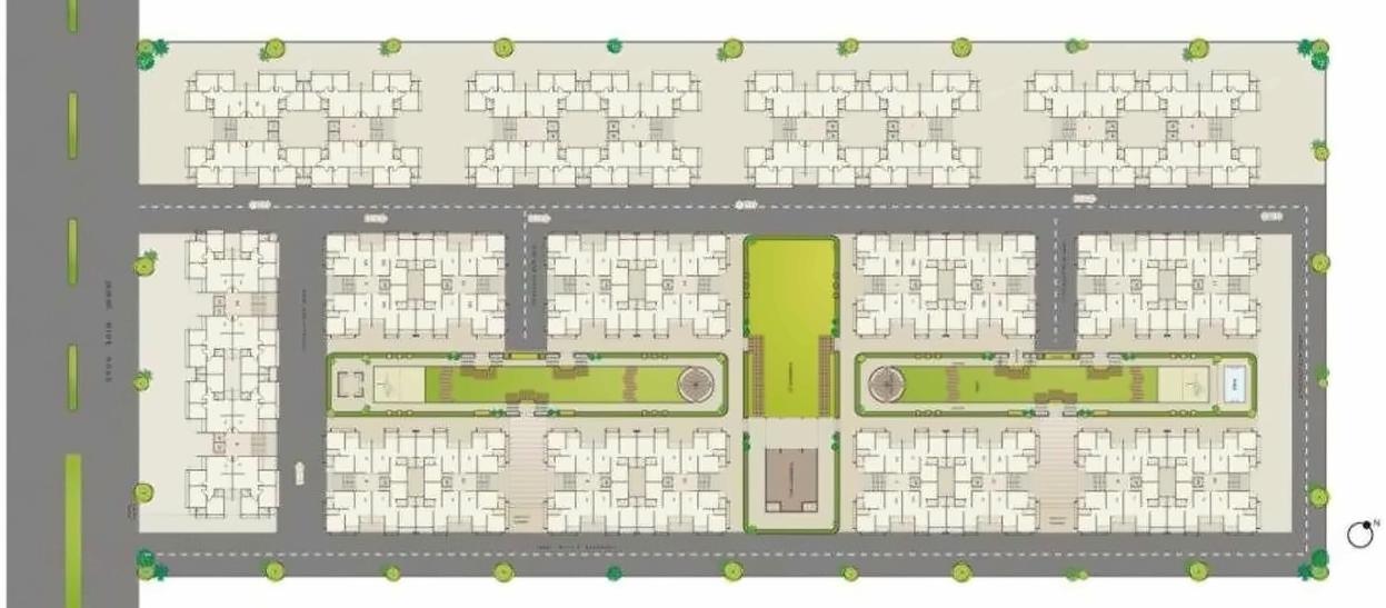 Layout of real estate project Ashraya 10 (phase   3) located at Kali, Ahmedabad, Gujarat