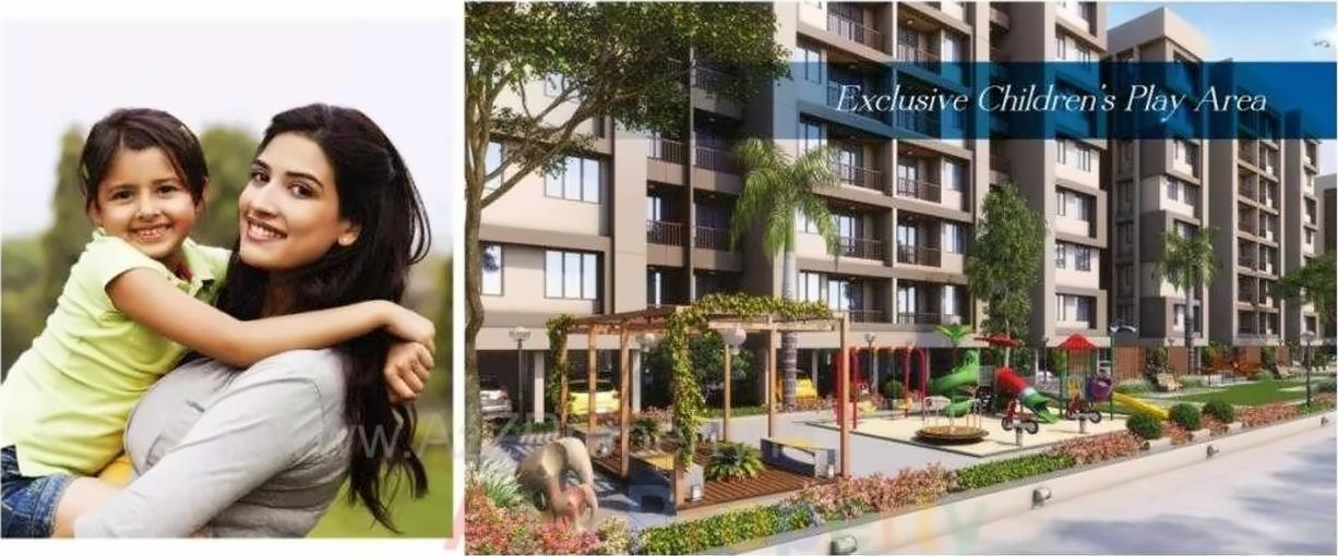 3D Elevation of real estate project Ashraya 10 (phase   4) located at Kali, Ahmedabad, Gujarat