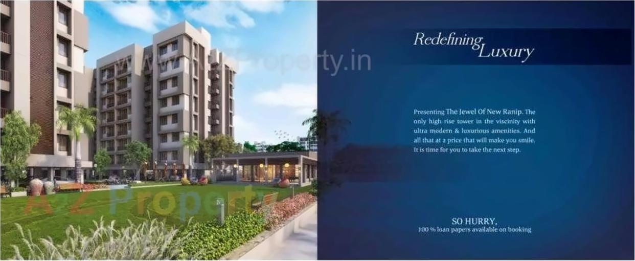 3D Elevation of real estate project Ashraya 10 (phase   4) located at Kali, Ahmedabad, Gujarat