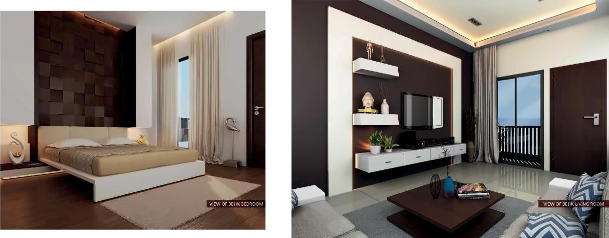 3D Elevation of real estate project Ashraya located at Kali, Ahmedabad, Gujarat