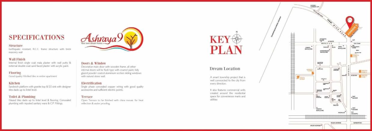  of real estate project Ashraya located at Kali, Ahmedabad, Gujarat