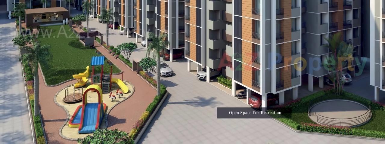 3D Elevation of real estate project Ashraya located at Kali, Ahmedabad, Gujarat