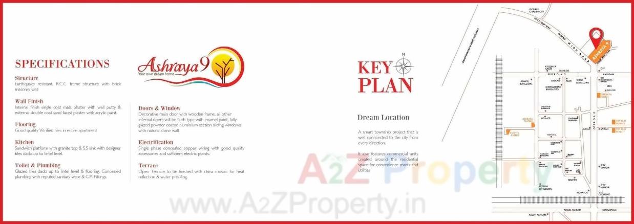  of real estate project Ashraya located at Kali, Ahmedabad, Gujarat
