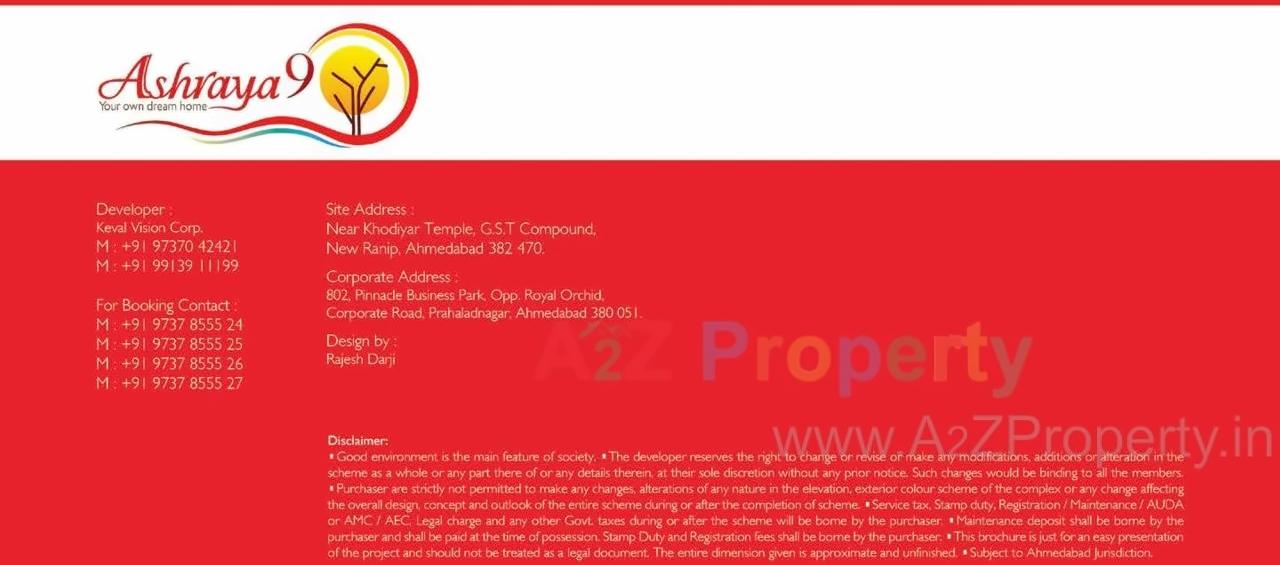  of real estate project Ashraya located at Kali, Ahmedabad, Gujarat