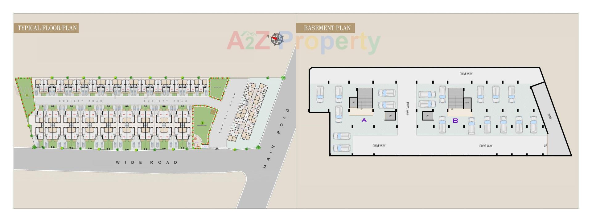 Layout of real estate project Ashtavinayak Elegance located at Viramgam, Ahmedabad, Gujarat
