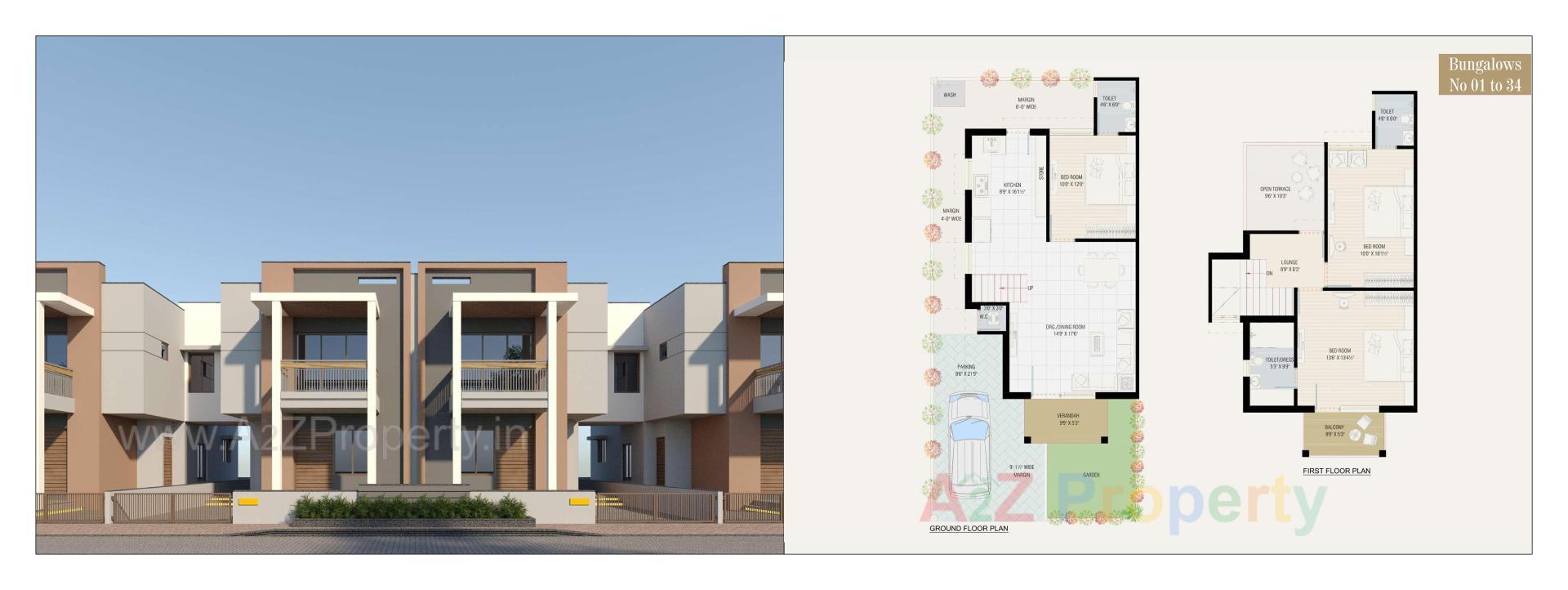Layout of real estate project Ashtavinayak Elegance located at Viramgam, Ahmedabad, Gujarat