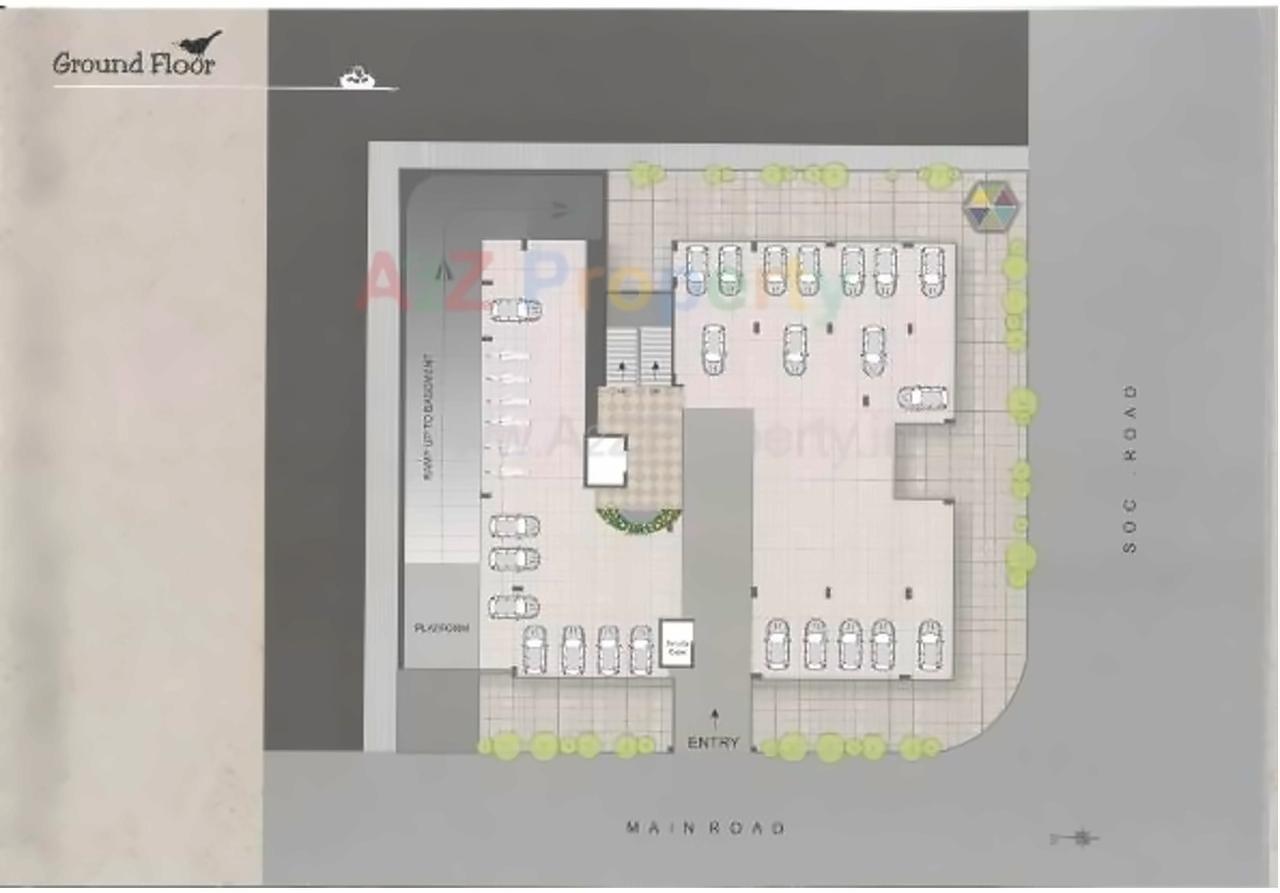 Layout of real estate project Ashtmangal Nest located at Manipur, Ahmedabad, Gujarat