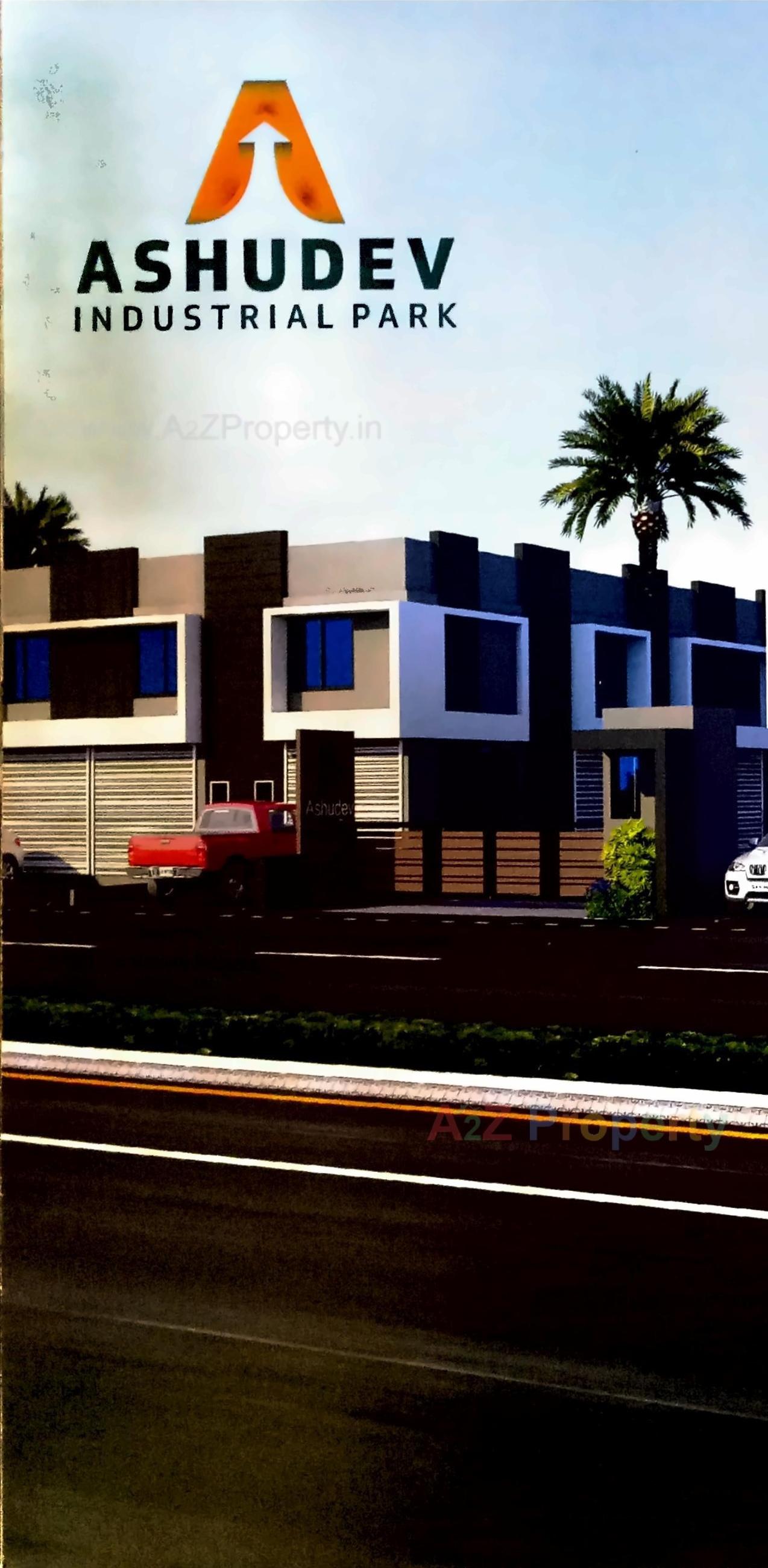 3D Elevation of real estate project Ashudev Industrial Park located at Dascroi, Ahmedabad, Gujarat