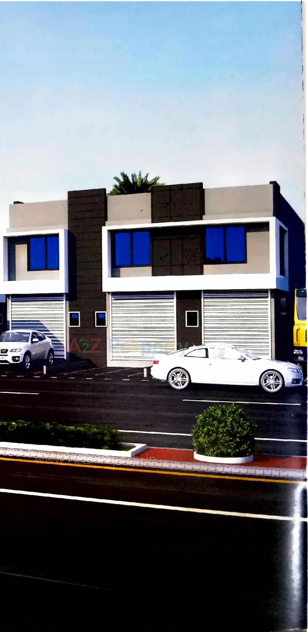 3D Elevation of real estate project Ashudev Industrial Park located at Dascroi, Ahmedabad, Gujarat