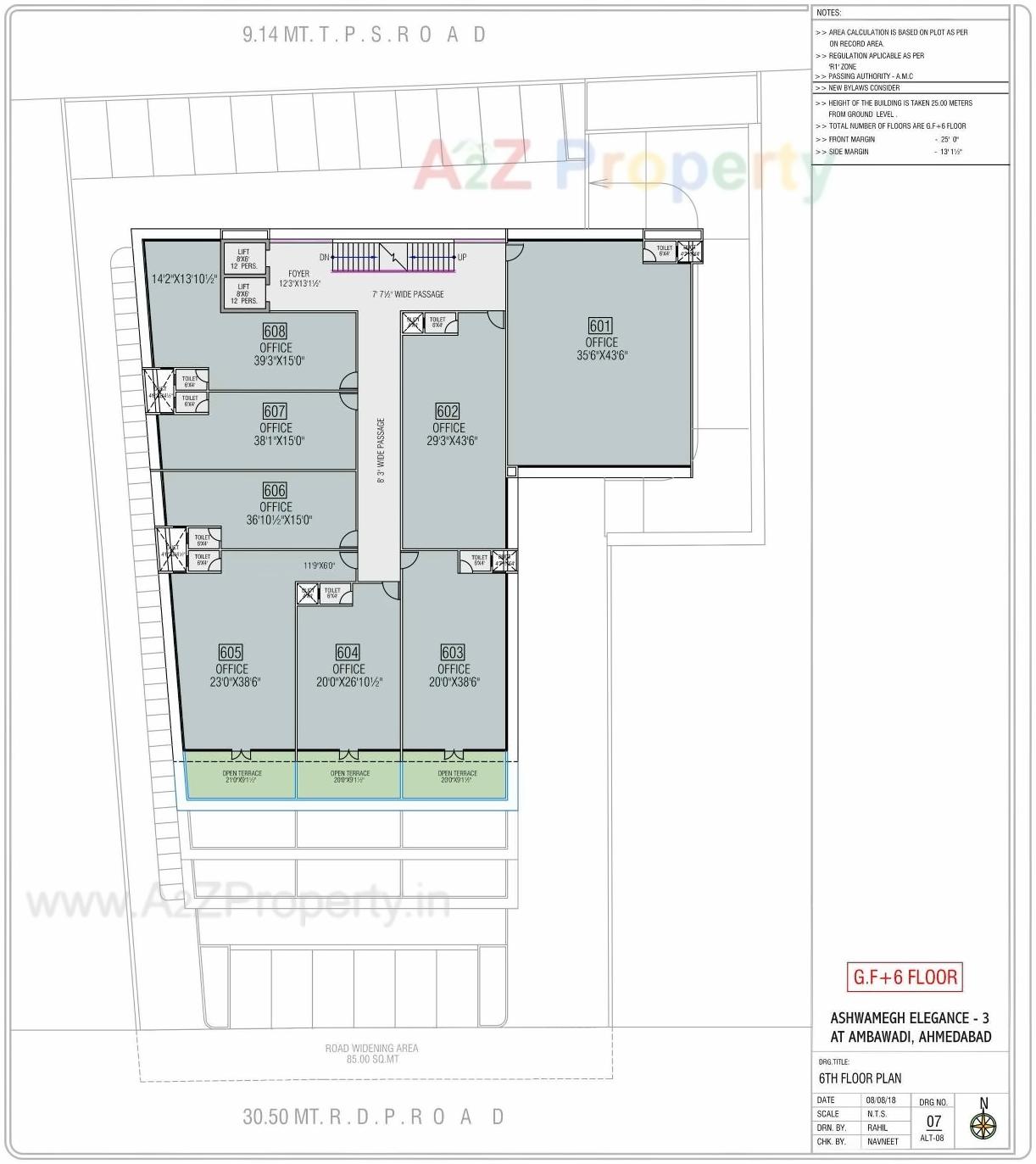 Layout of real estate project Ashwamegh Elegance located at Paldi, Ahmedabad, Gujarat