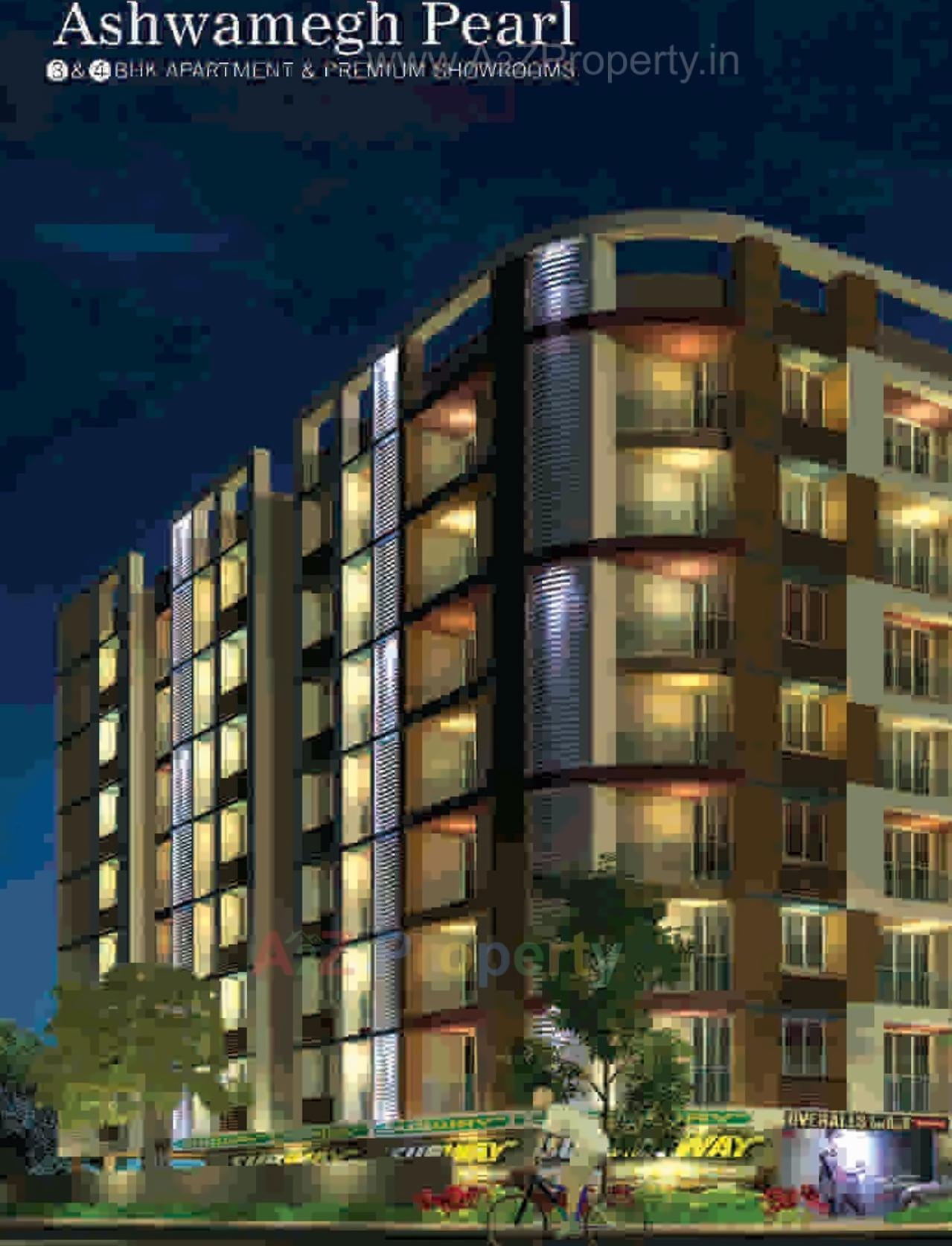 3D Elevation of real estate project Ashwamegh Pearl located at City, Ahmedabad, Gujarat