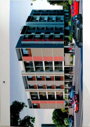Elevation of real estate project Asopalav Apartments located at New-wadaj, Ahmedabad, Gujarat