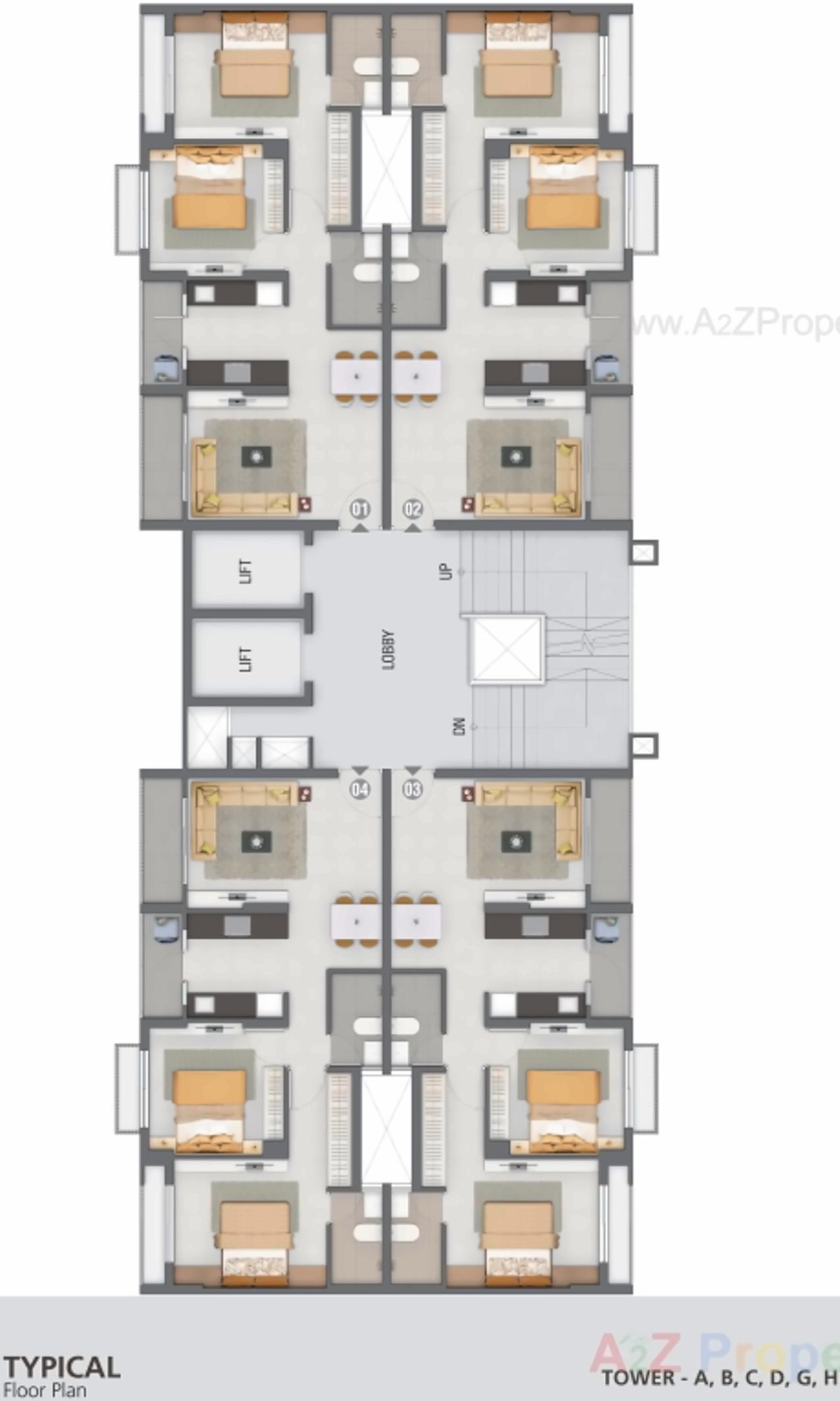 Layout of real estate project Aster located at Ahmedabad, Ahmedabad, Gujarat