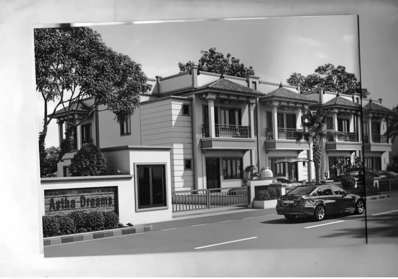 3D Elevation of real estate project Astha Dreams located at Barejdi, Ahmedabad, Gujarat