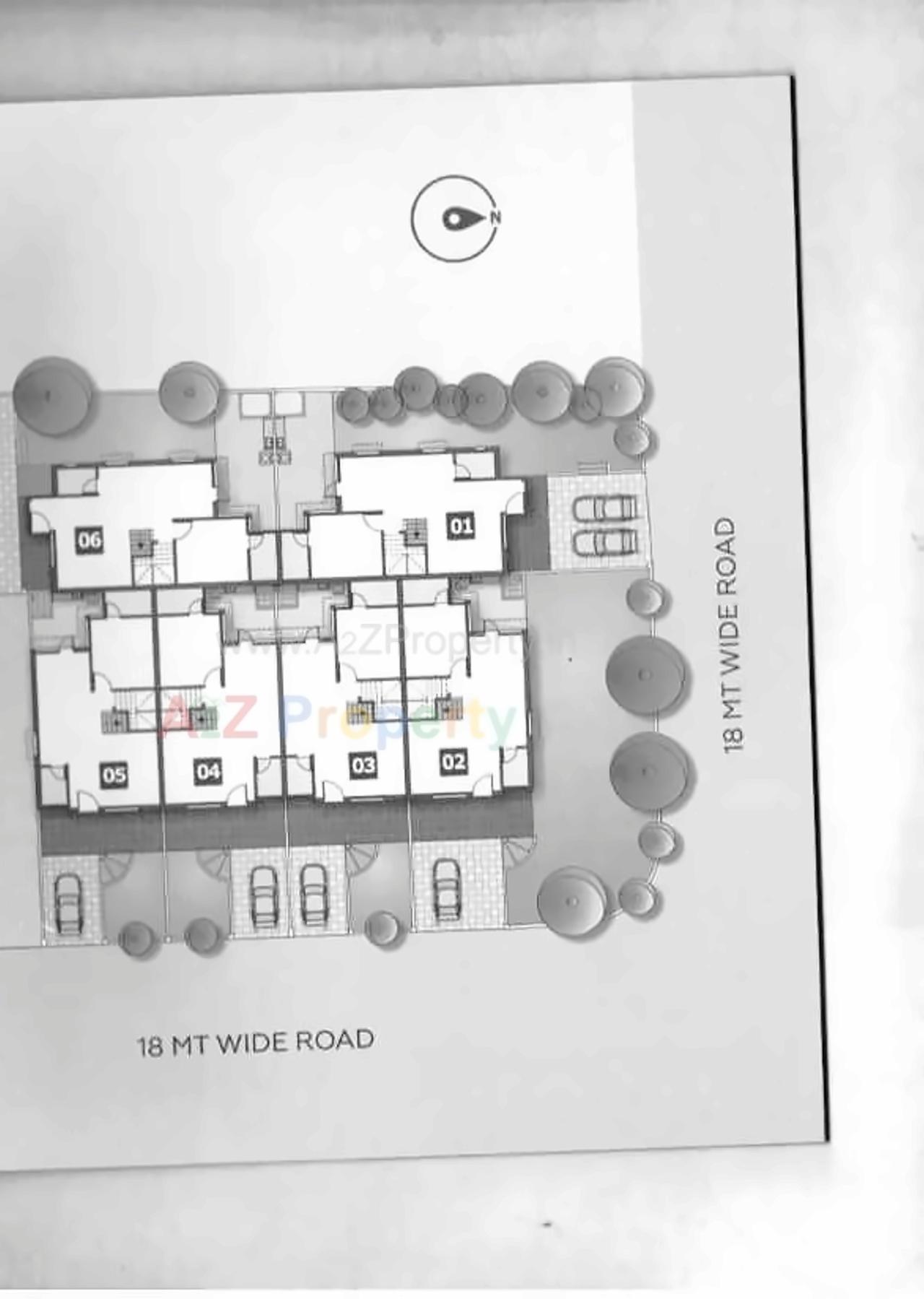 Layout of real estate project Astha Dreams located at Barejdi, Ahmedabad, Gujarat