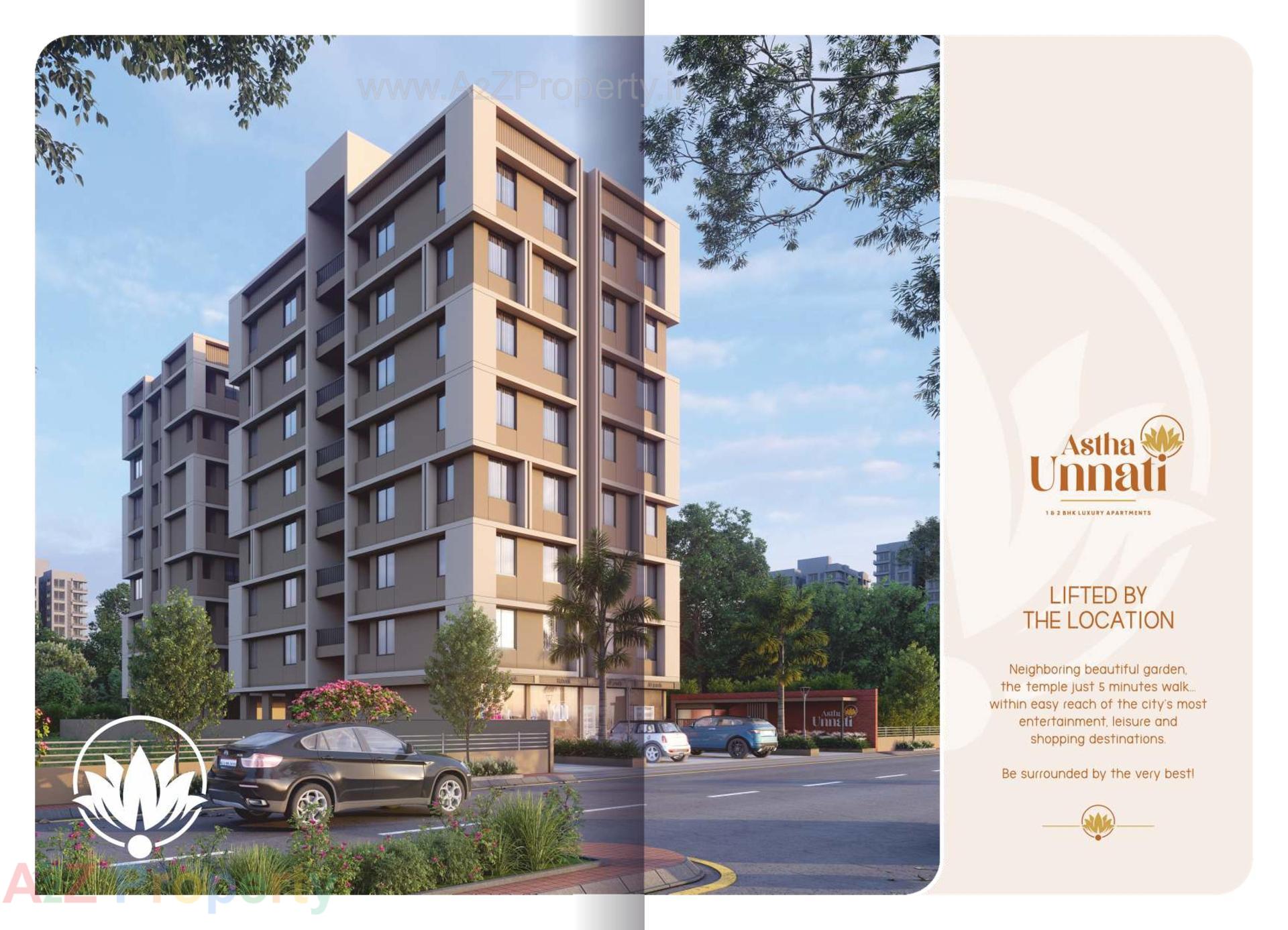 3D Elevation of real estate project Astha Unnati located at Singrva, Ahmedabad, Gujarat