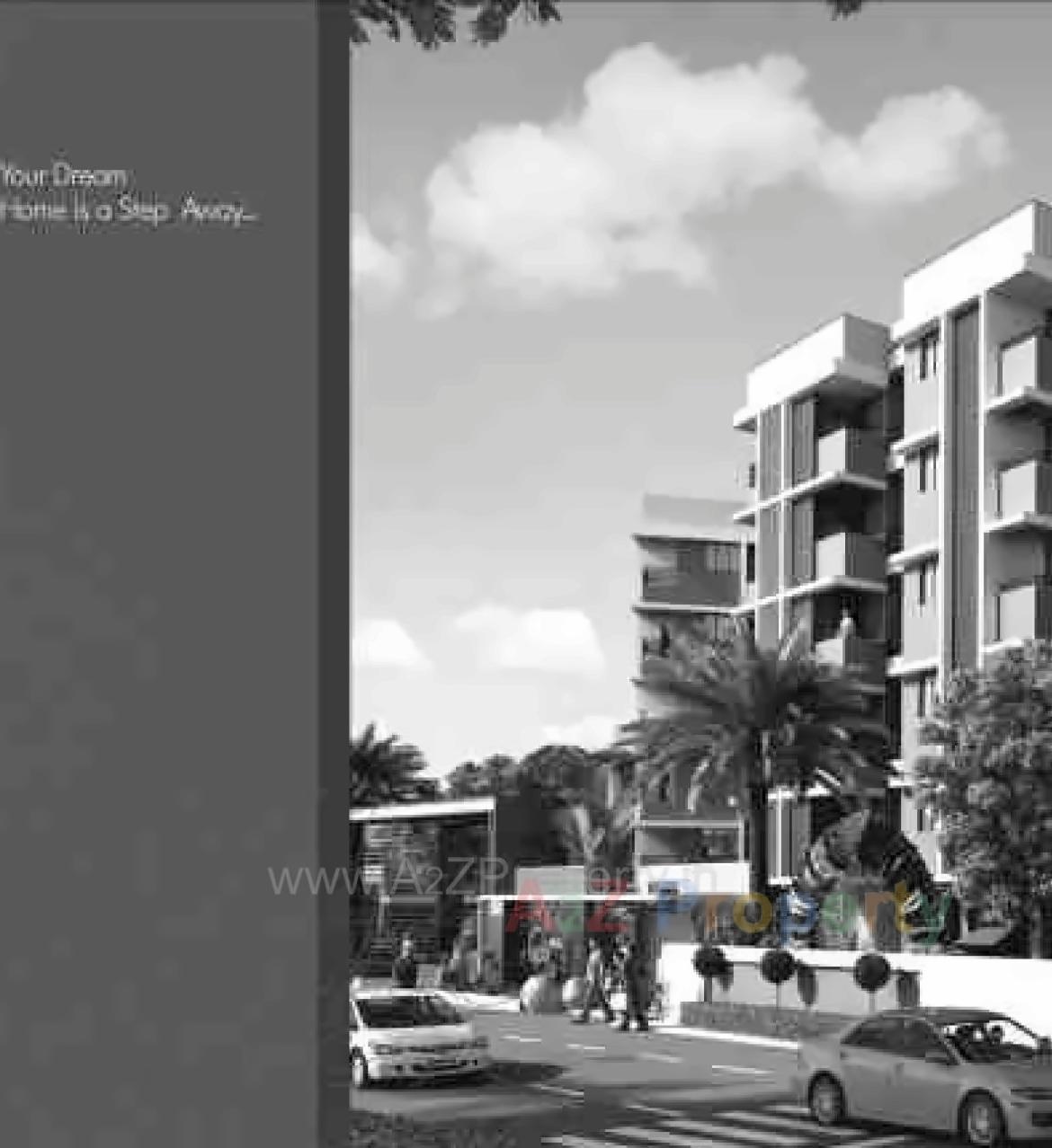 3D Elevation of real estate project Astha Vihar (block A+d) located at Barejdi, Ahmedabad, Gujarat