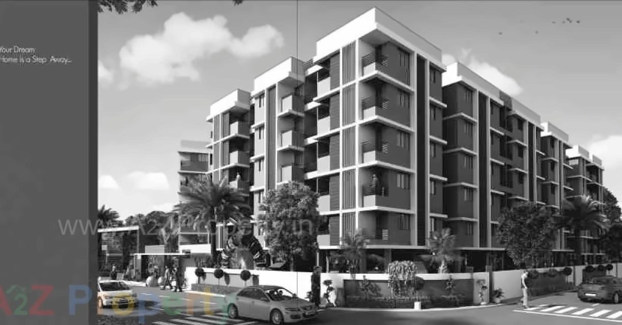 3D Elevation of real estate project Astha Vihar (block A+d) located at Barejdi, Ahmedabad, Gujarat