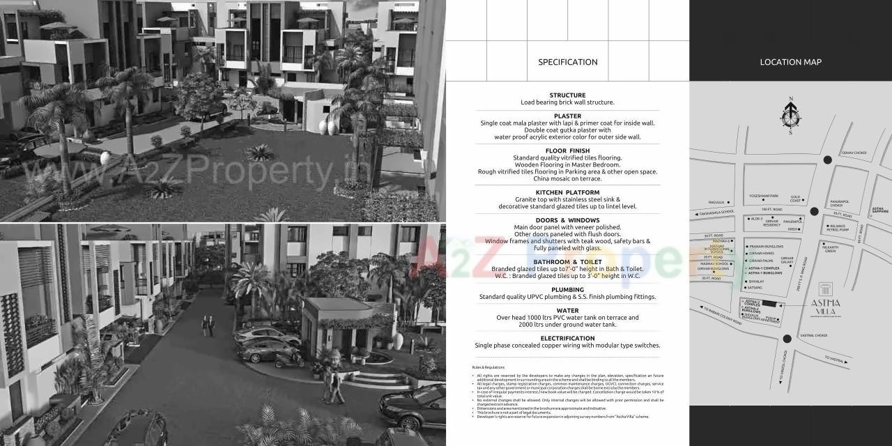  of real estate project Astha Villa located at Vastral, Ahmedabad, Gujarat