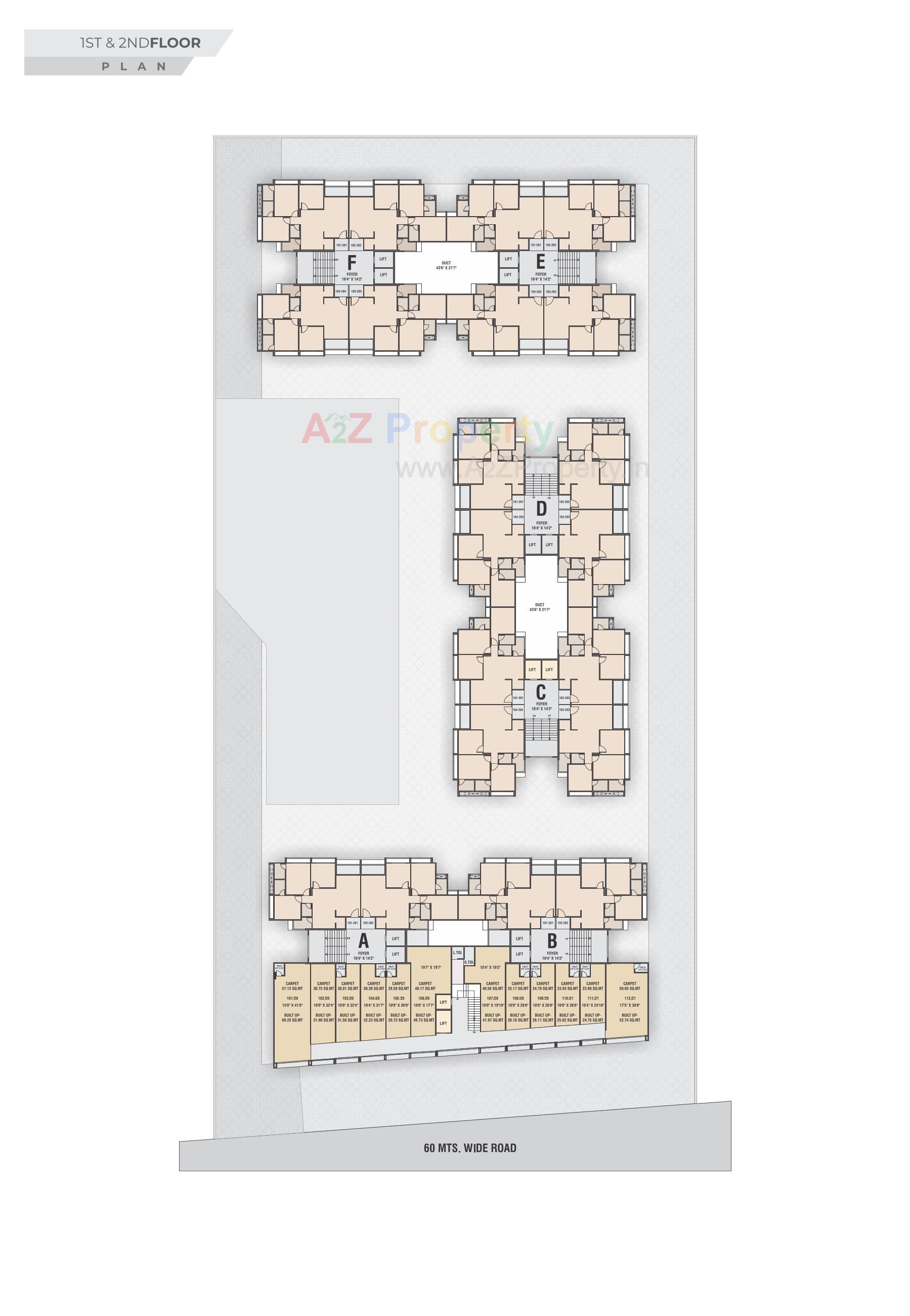 Layout of real estate project Atharva Abode located at Ahmedabad, Ahmedabad, Gujarat