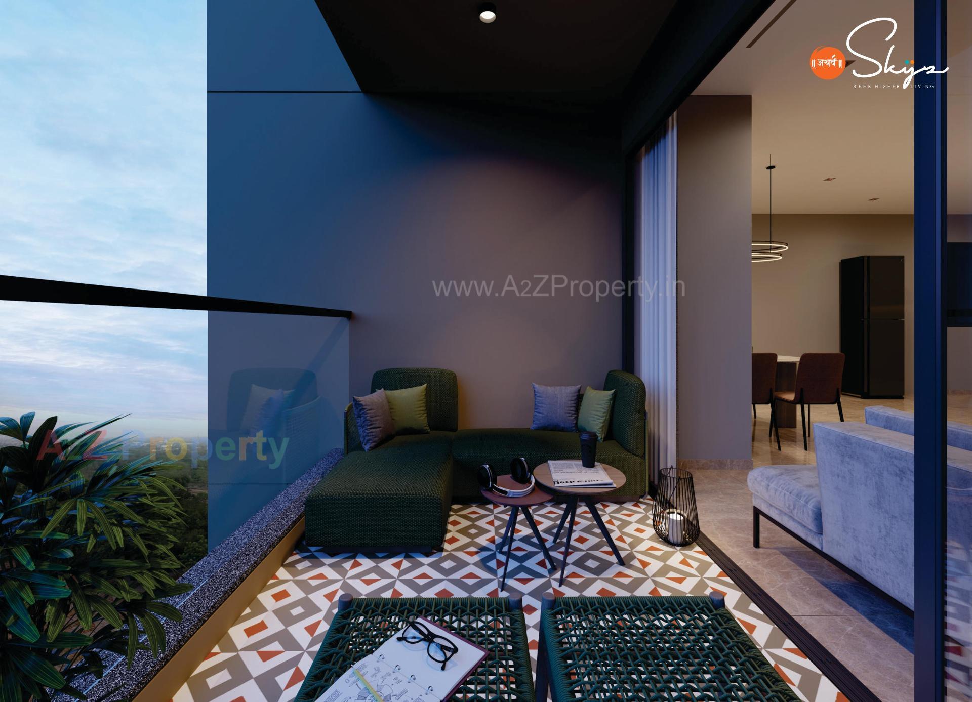 3D Elevation of real estate project Atharva Skyz located at Chenpur, Ahmedabad, Gujarat