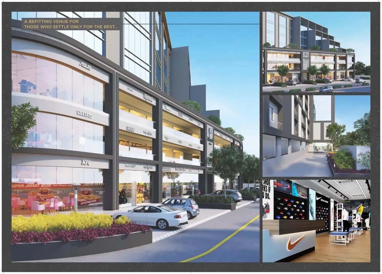 3D Elevation of real estate project Athena Avenue located at Gota, Ahmedabad, Gujarat
