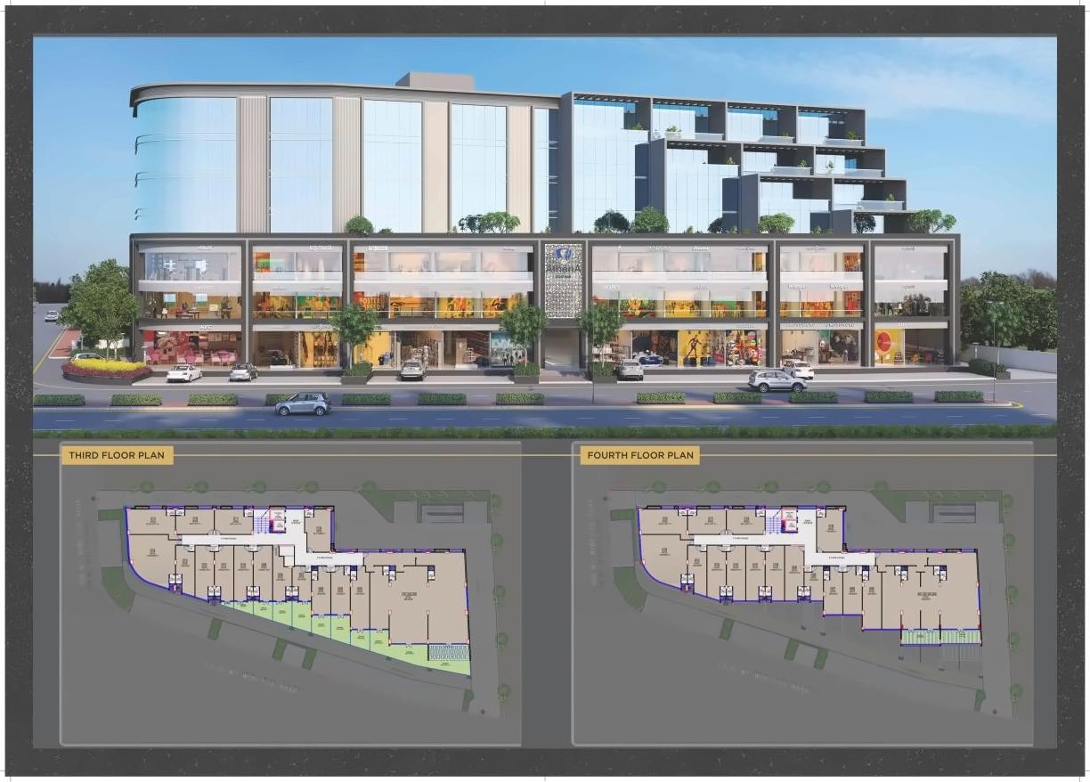 3D Elevation of real estate project Athena Avenue located at Gota, Ahmedabad, Gujarat