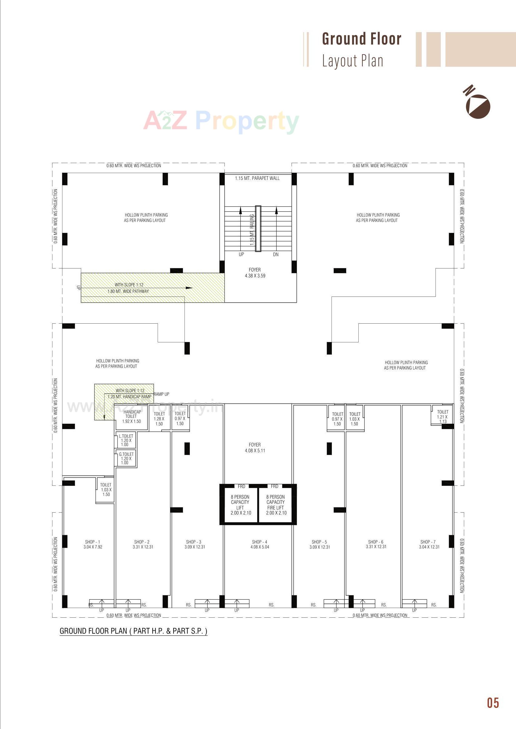 Layout of real estate project Atithi Aarambh located at Ognaj, Ahmedabad, Gujarat