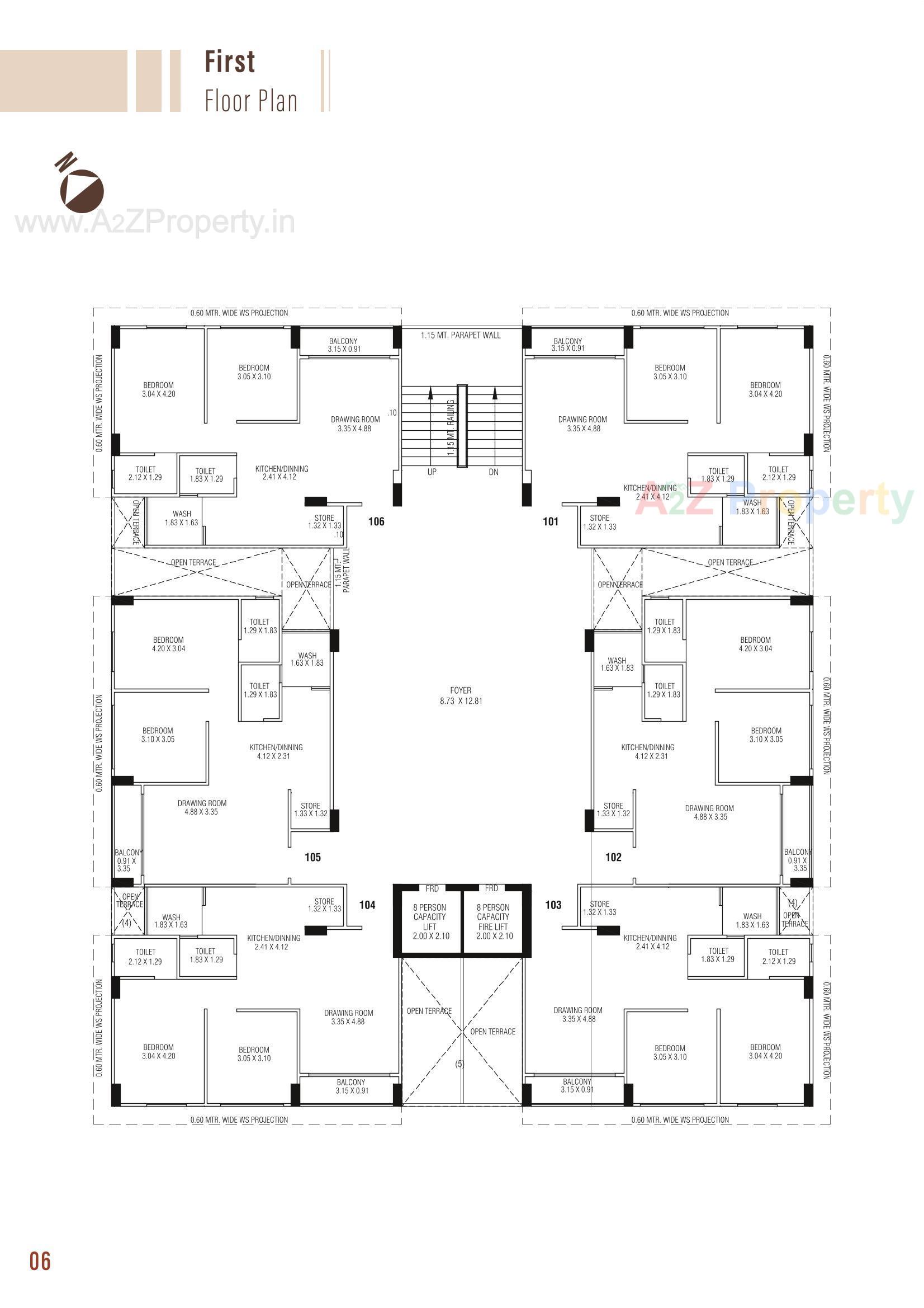 Layout of real estate project Atithi Aarambh located at Ognaj, Ahmedabad, Gujarat