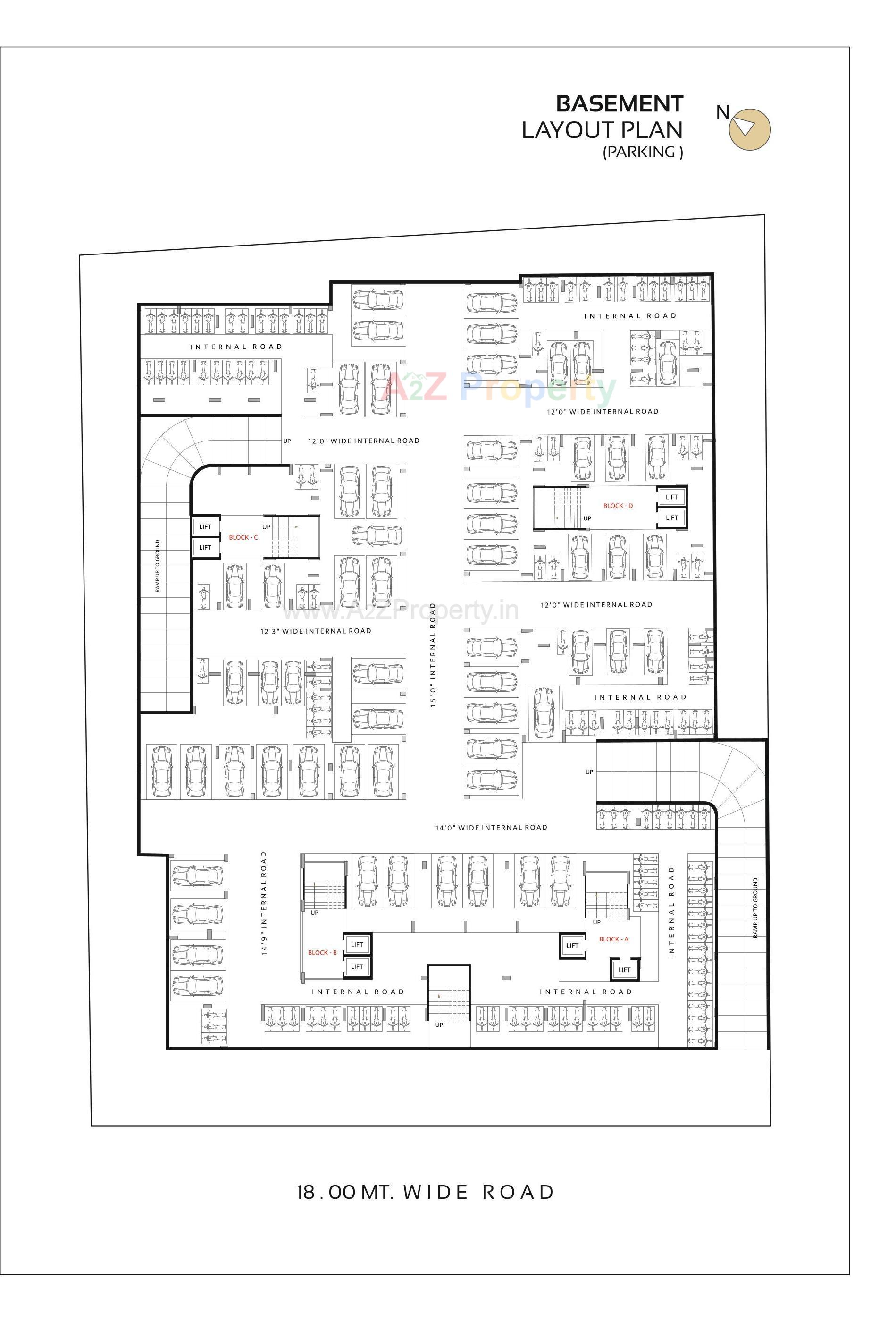 Layout of real estate project Atithi Elegance located at Narol, Ahmedabad, Gujarat