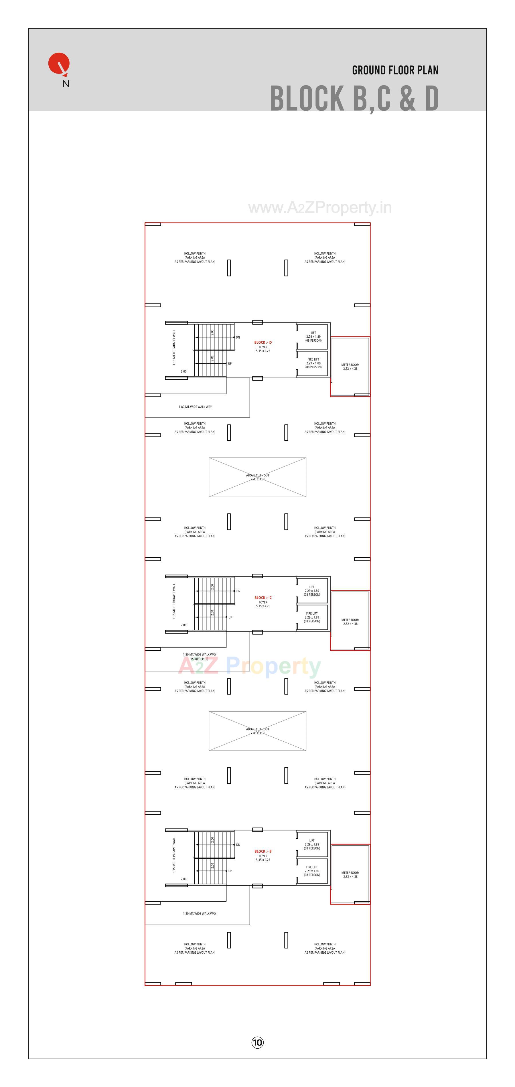 Layout of real estate project Atithi Prime located at Vatva, Ahmedabad, Gujarat