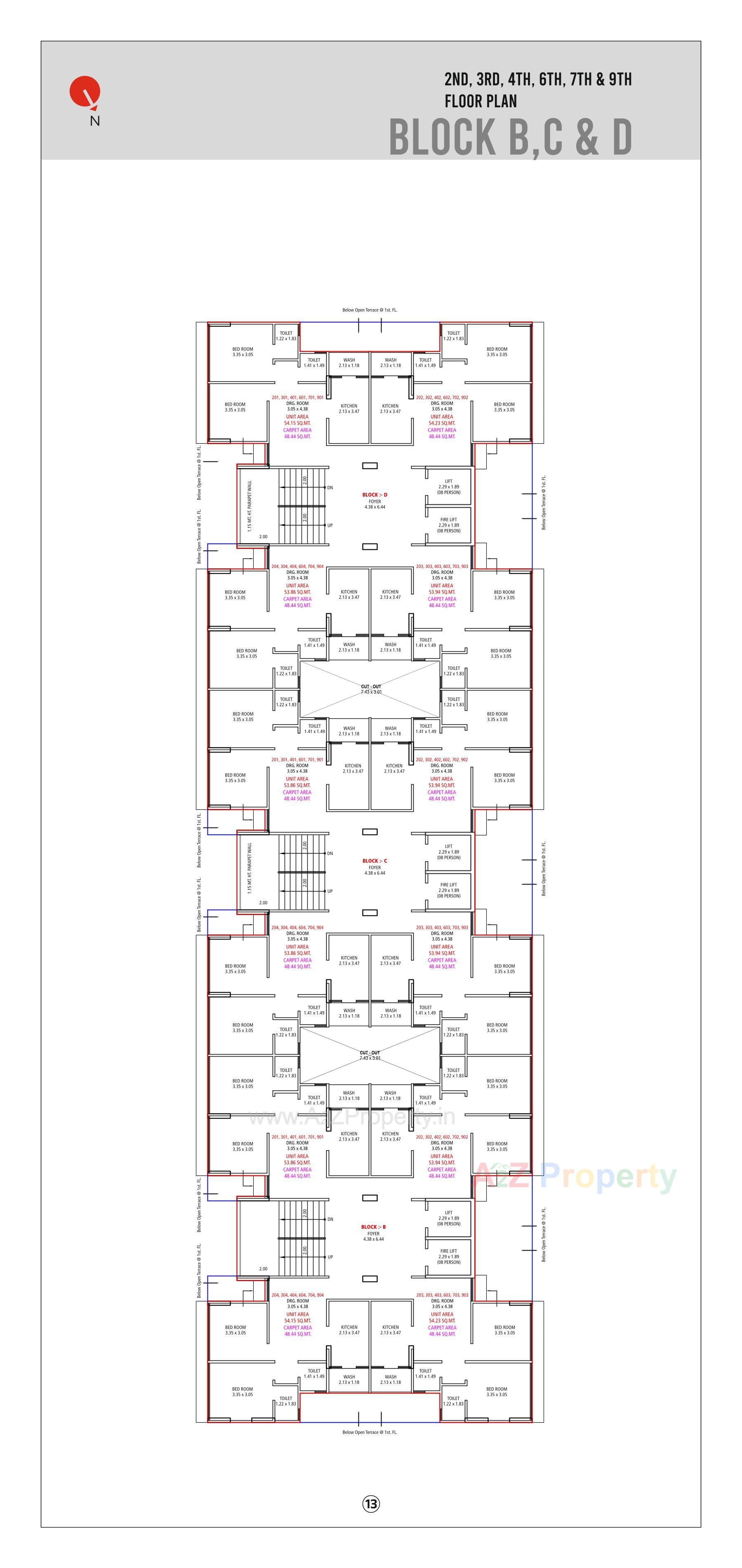 Layout of real estate project Atithi Prime located at Vatva, Ahmedabad, Gujarat