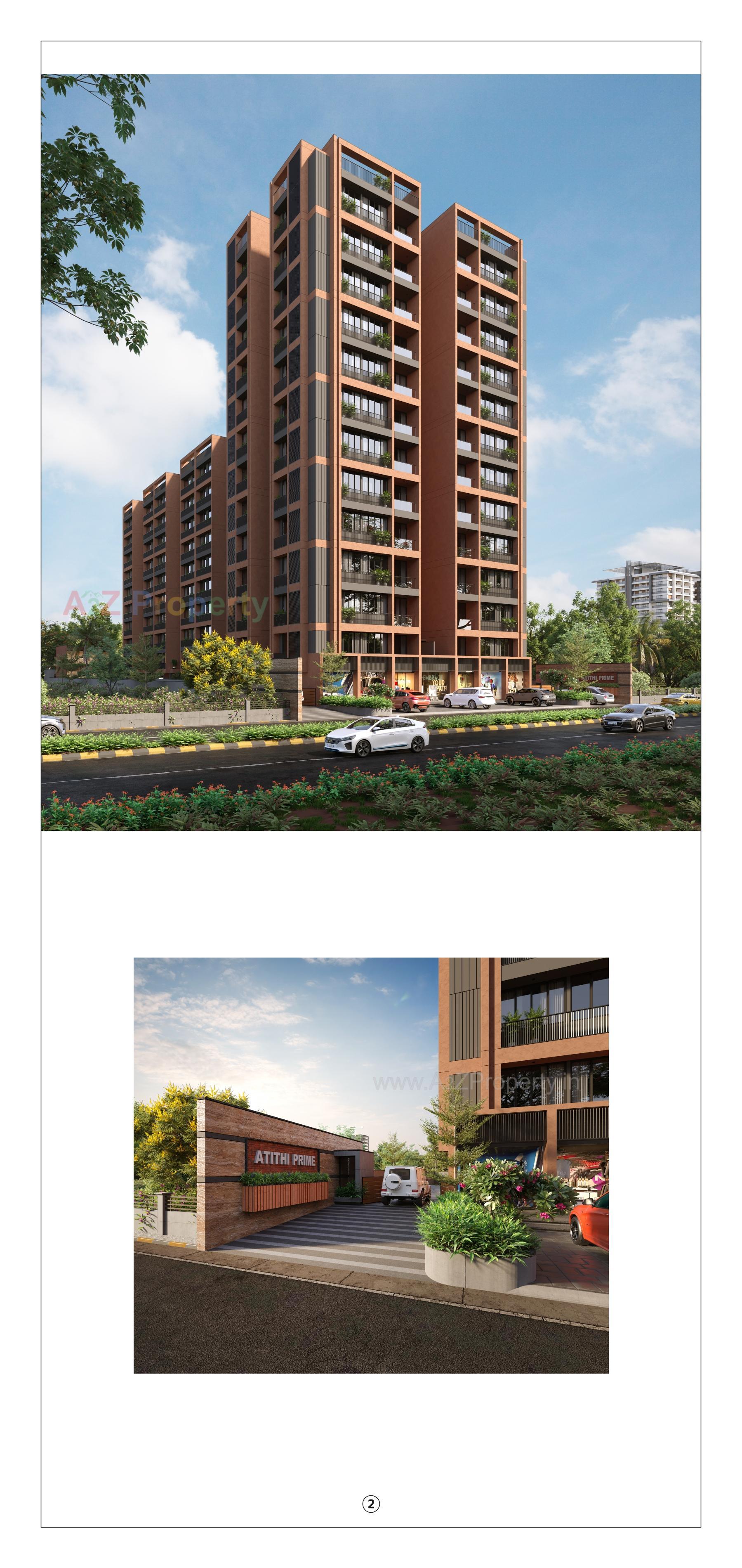 3D Elevation of real estate project Atithi Prime located at Vatva, Ahmedabad, Gujarat