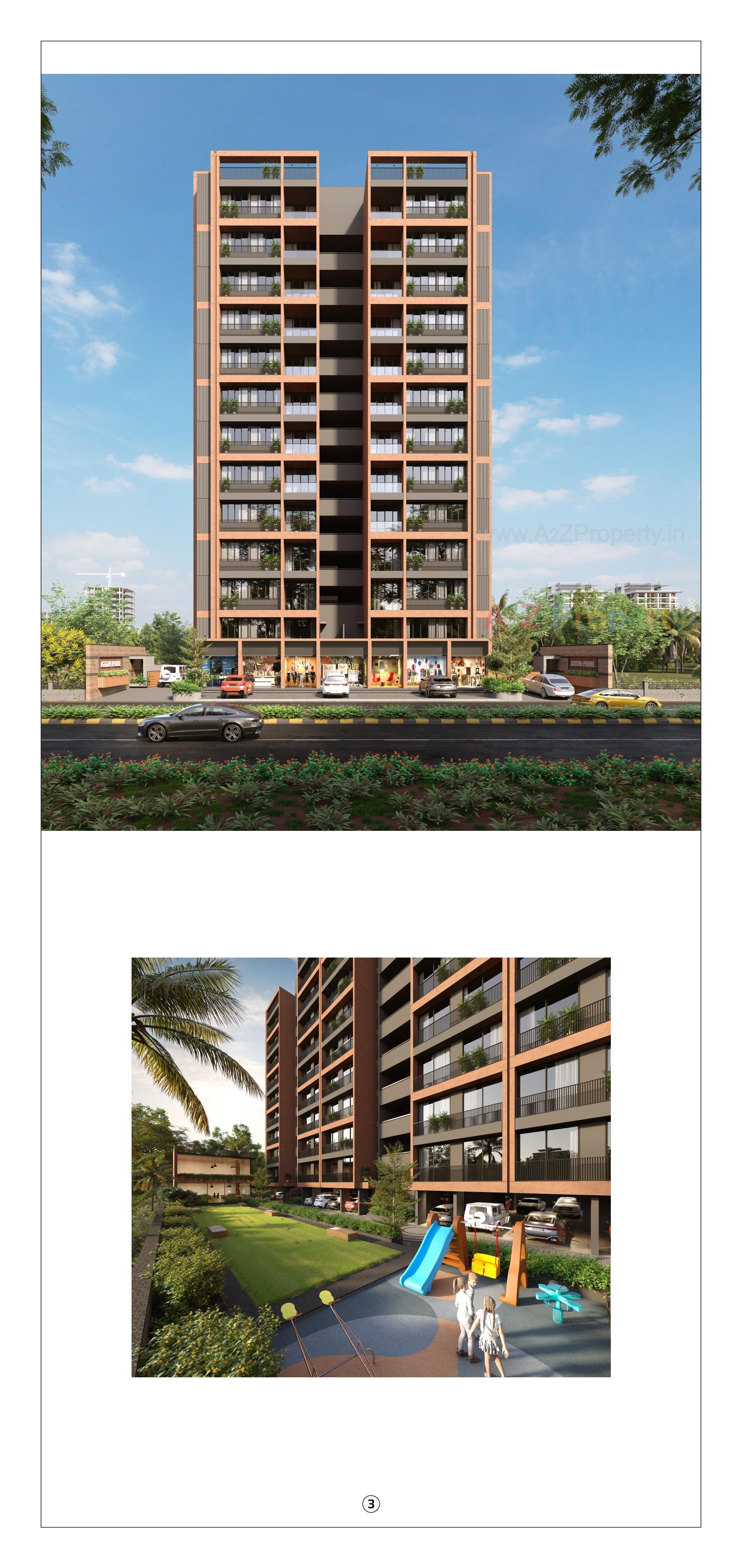 3D Elevation of real estate project Atithi Prime located at Vatva, Ahmedabad, Gujarat