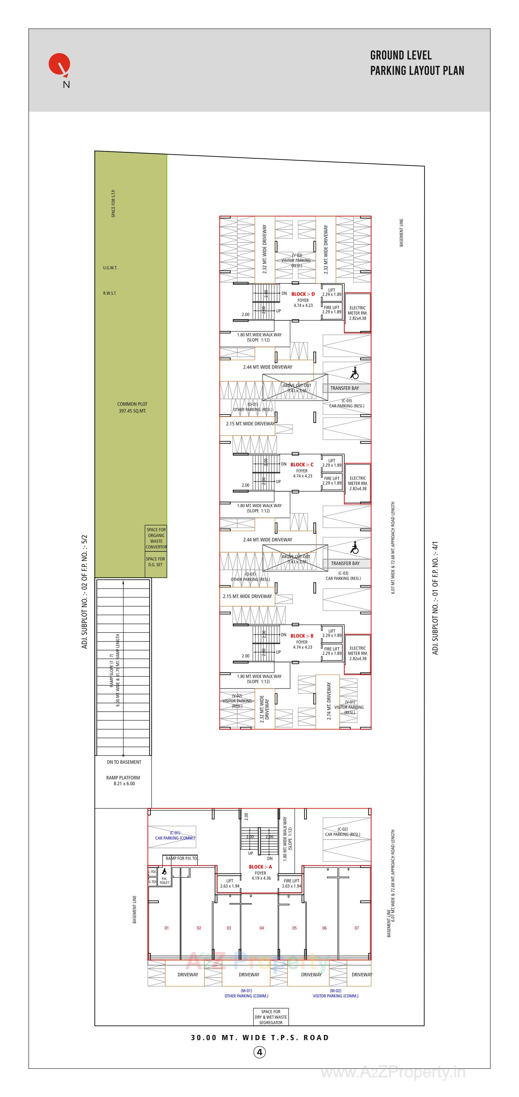 Layout of real estate project Atithi Prime located at Vatva, Ahmedabad, Gujarat