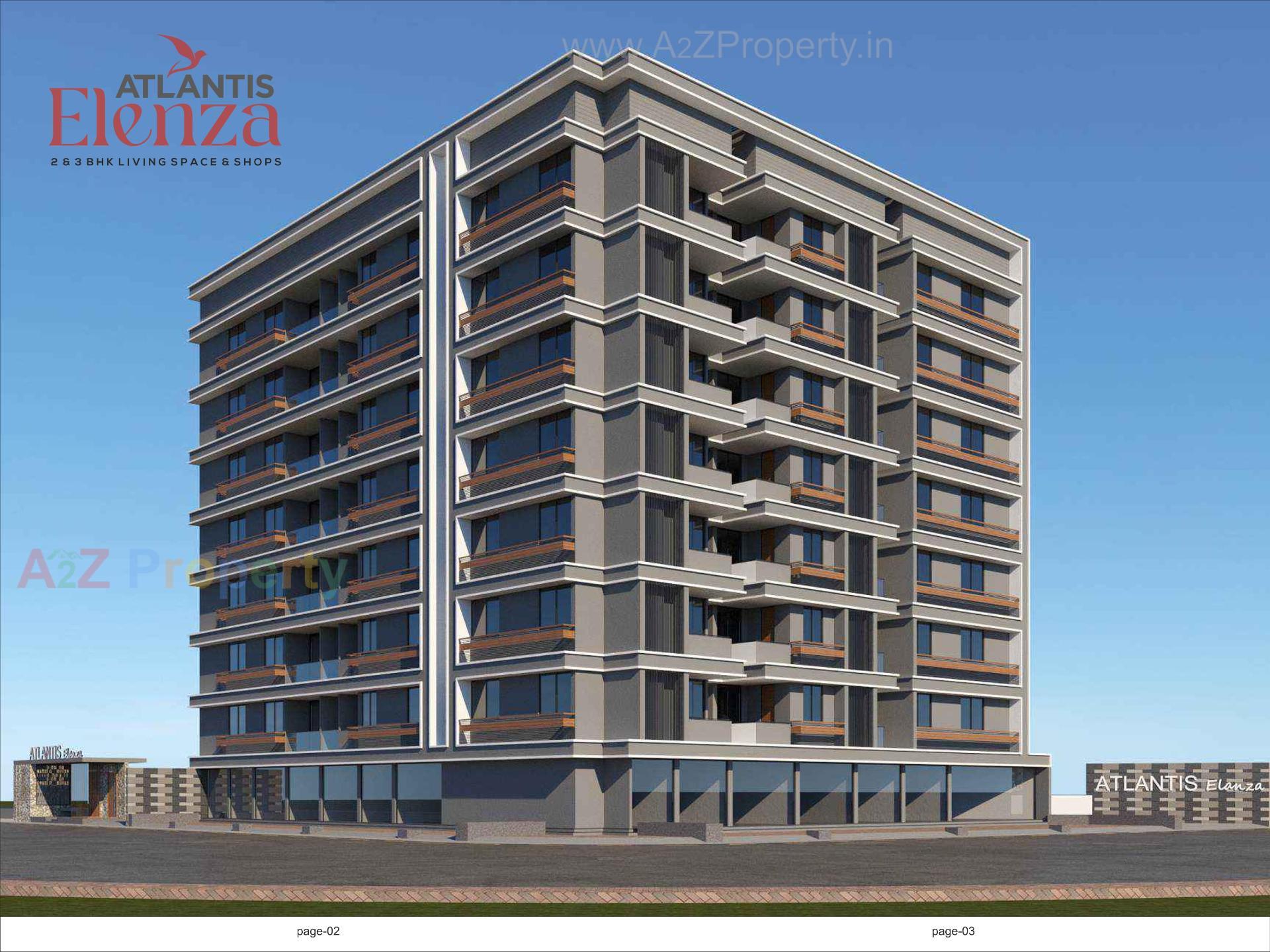 3D Elevation of real estate project Atlantis Elenza located at Vastral, Ahmedabad, Gujarat