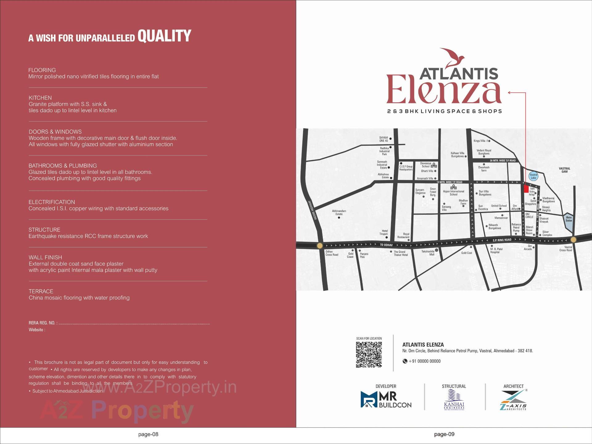  of real estate project Atlantis Elenza located at Vastral, Ahmedabad, Gujarat