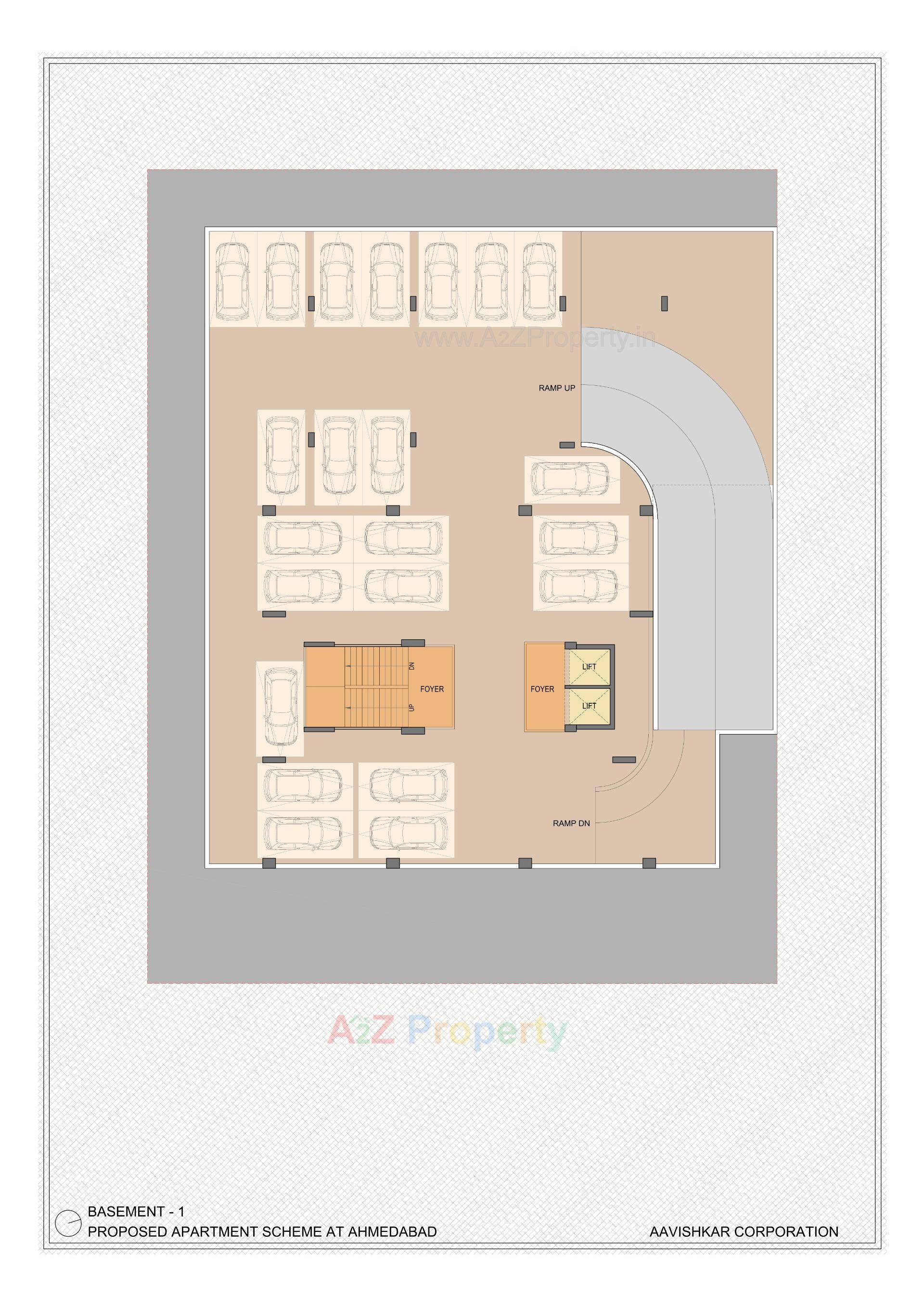 Layout of real estate project Atlantis Evoq located at Sola, Ahmedabad, Gujarat