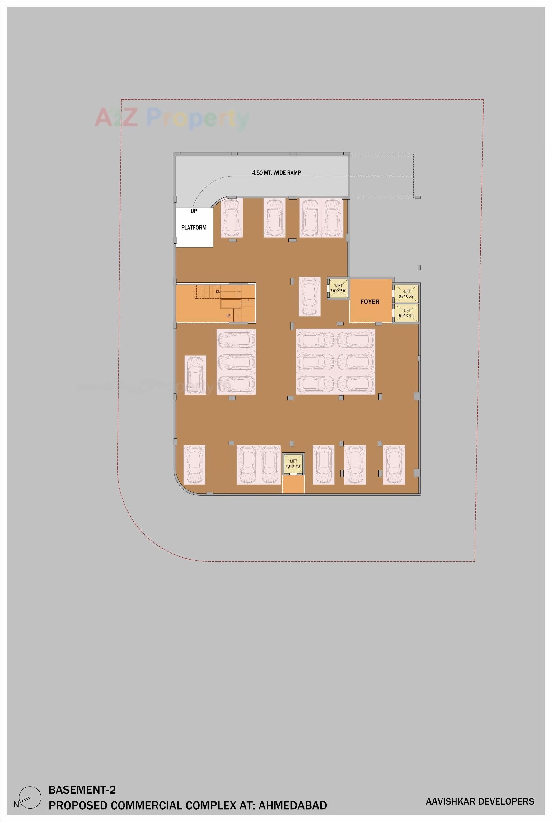 Layout of real estate project Atlantis One located at Sola, Ahmedabad, Gujarat